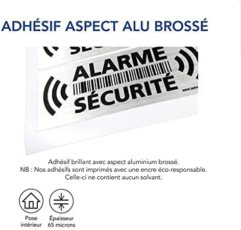 For Door Panel Space Sticker Under Video Surveillance. Wall with Surveillance  Adhesive Appearance,17cm*5cmm