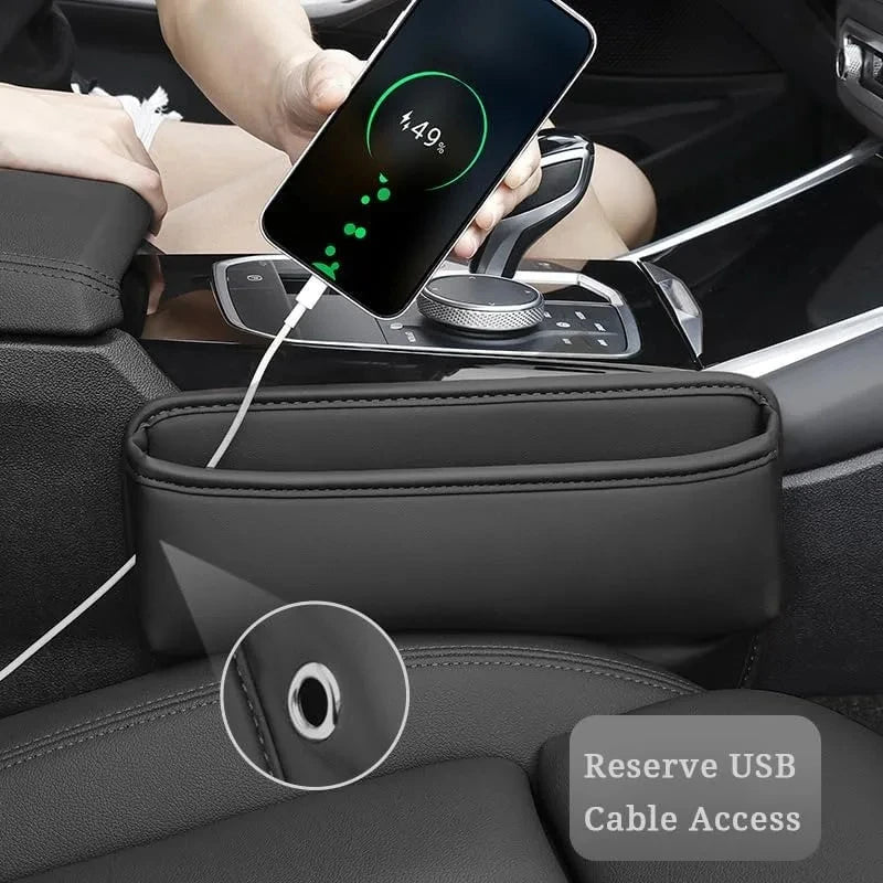 PU Leather Car Seat Gap Organizer