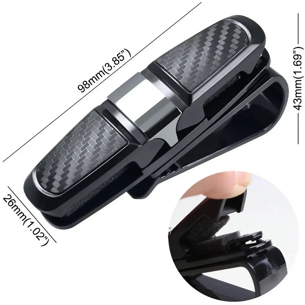 Rotating Car Sun Visor Sunglasses Holder