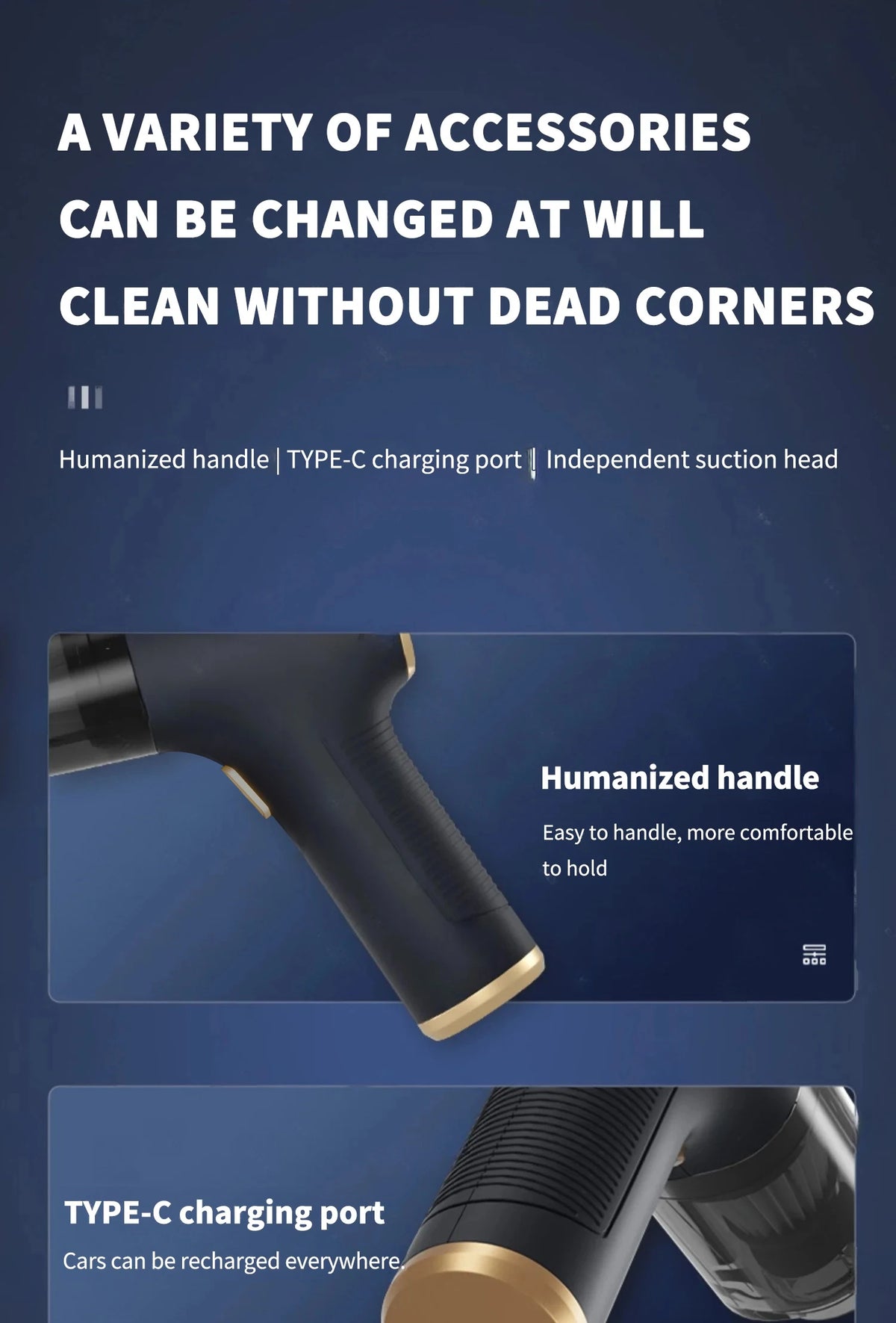 Cordless Handheld Car Vacuum Cleaner