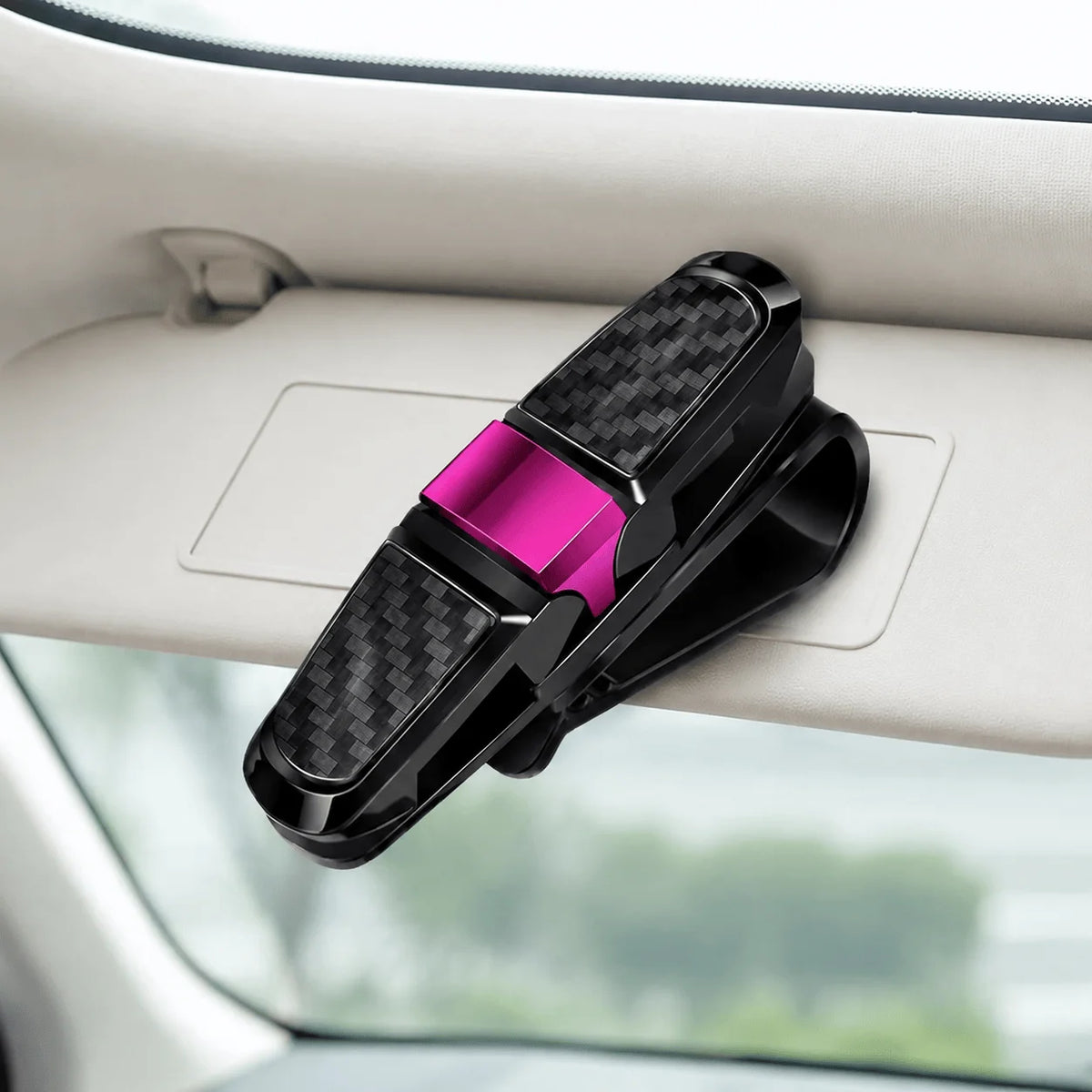 Rotating Car Sun Visor Sunglasses Holder
