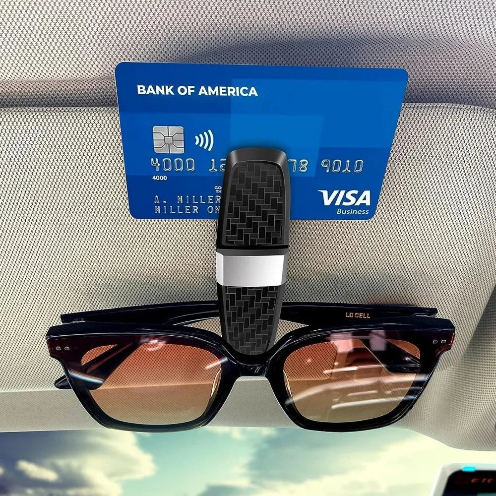 Rotating Car Sun Visor Sunglasses Holder